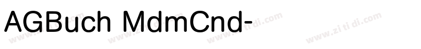 AGBuch MdmCnd字体转换